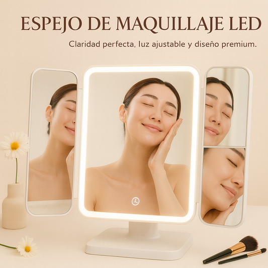 Espejo LED de Maquillaje Premium